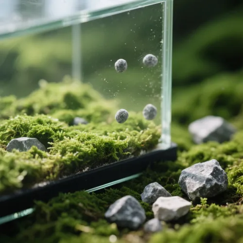 Sodalite tumbled stones in varying light conditions